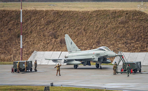 NATO Air Policing Polonia i velivoli Eurofighter sostituiscono